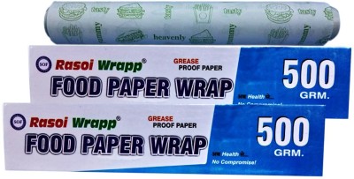 RASOI WRAPP HYGIENICALLY SAFE FOR WRAPPING FOOD (500grm x2) Parchment Paper(Pack of 2, 80 m)