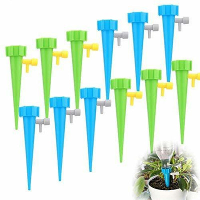 Techpugg Automatic Self Plant Watering Device, inner diameter is 1.1 inch, 12 Pieces Garden Tool Kit(12 Tools)