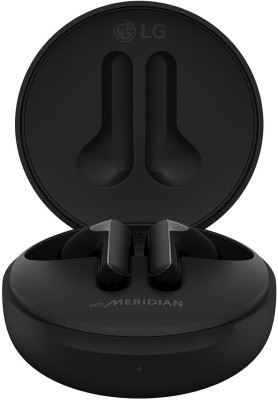 LG TONE Free HBS-FN6 UV Nano 99.9% Bacteria Free with British Meridian Sound Bluetooth Headset(Black, True Wireless)