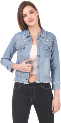 PWTI Full Sleeve Washed Women Denim Jacket