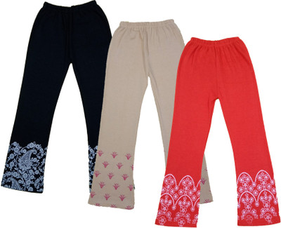 IndiWeaves Track Pant For Girls(Multicolor, Pack of 3)