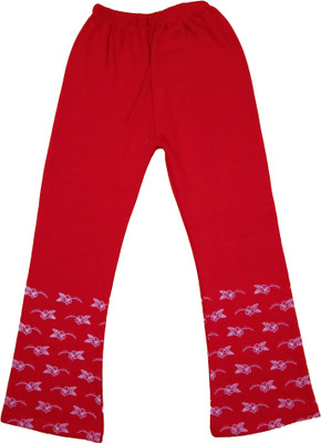 IndiWeaves Track Pant For Girls(Red, Pack of 1)