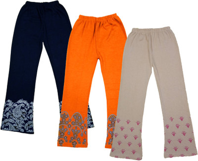 IndiWeaves Track Pant For Girls(Multicolor, Pack of 3)