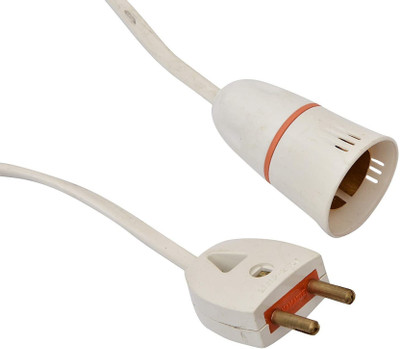 JELECTRICALS Bulb Holder With Flexible Wire & 2 Pin Plug For Multipurpose Use 7 Meter Plastic Light Socket(Pack of 1)