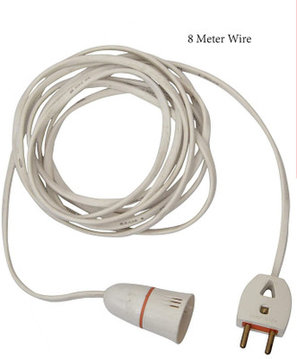 Electro Factory Long 8 Meter Cable with a Pendent Bulb holder With 2 Pin Plastic Light Socket(Pack of 1)