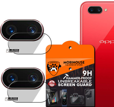 MOBIHOUSE Back Camera Lens Glass Protector for Oppo A3s(Pack of: 2)