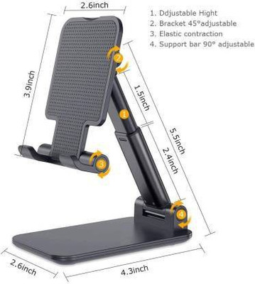 BSVR Portable 07 Adjustable for all mobile Playing Games,charging & Online Classes Mobile Holder