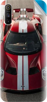 Snooky Realme Narzo 10A Mobile Skin(Red)