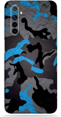 OggyBaba Realme 6, Realme6 Mobile Skin(( Royal Blue Camouflage With Matte Finish ))