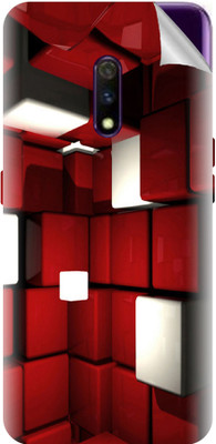 Snooky Realme X Mobile Skin(Red)