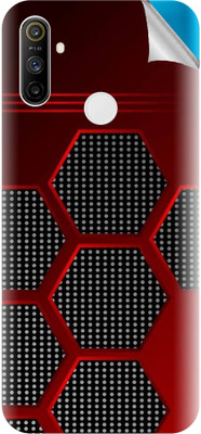 Snooky Realme Narzo 10A Mobile Skin(Red)