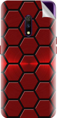 Snooky Realme X Mobile Skin(Red)