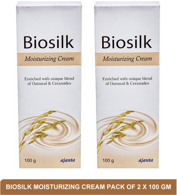 BioSilk Moisturizing Cream - Best Dry Skin Cream(pack of 2)100g(200 g)