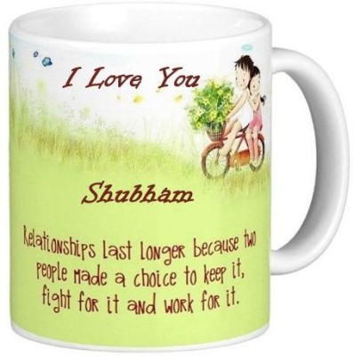 GNS Romantic Gift for Shubham Quotes 87 Ceramic Coffee Mug(330 ml)