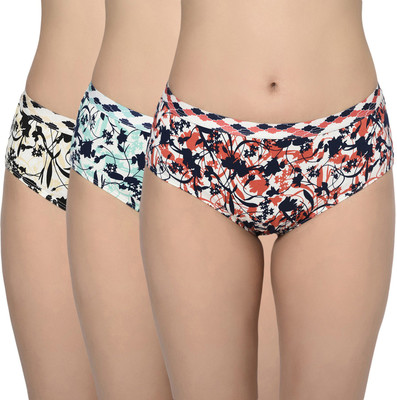 BodyCare Women Hipster Multicolor Panty(Pack of 3) BodyCare Women Hipster Multicolor Panty(Pack of 3)