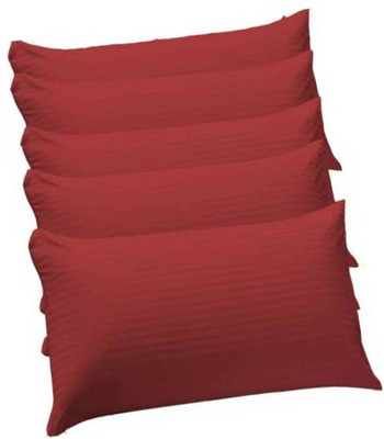 GKM Polyester Fibre Solid Sleeping Pillow Pack of 5(Multicolor)