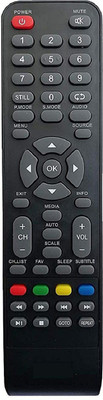 BhalTech LED LCD TV Compatible with LED LCD TV  FUTEC Remote Controller(Black)