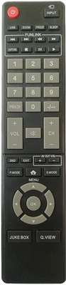 LipiWorld LCD LED Smart TV Crown Remote Controller(Black)