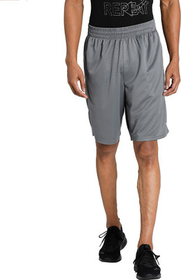 PUMA Solid Men Grey Sports Shorts