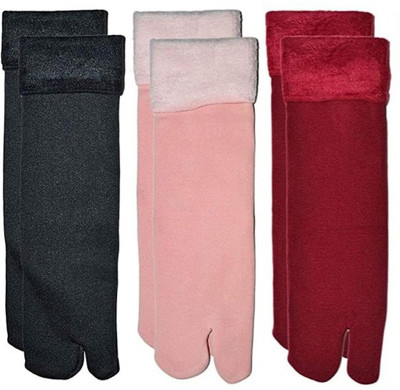 Capachinoes Women Solid Ankle Length(Pack of 3)