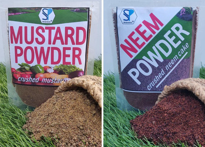 Shiviproducts Mustard Powder and Neem Powder (2. 5 Kg + 2 Kg) Fertilizer(4.5 kg, Powder)