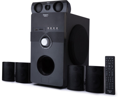 IMPEX Vibrato 5.1 Multimedia System USB SD FM Playback Support Feature Superior Sound Clarity 170 W Bluetooth Home Theatre(Black, 5.1...