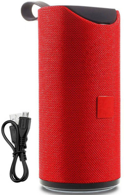 Techobucks Best Quality Super Deep 3D Bass Splashproof DJ Sound Wireless Portable Speaker TF/FM/AUX/Bluetooth Support 10 W Bluetooth Speaker(Red, Stereo Channel)