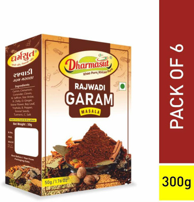 Dharmasut Rajwadi Garam Masala 50g Pack of 6(6 x 0.05 kg)
