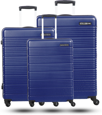 KILLER STREAK- Bright Blue- Combo Set (30"+26"+22") Cabin & Check-in Luggage - 30 inch