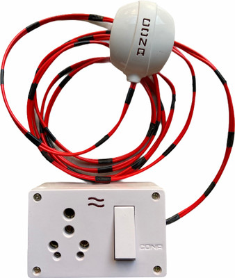 Cona Smyle Extension Polycarbonate Power Board with Long Wire 1.5 mm RR Kabel 3 Meter & 1 Combine Socket 6/16 Amp & 1 Switch 16 Amp with Junction Box & Indicator (White) 1  Socket Extension Boards(White, 3 m)