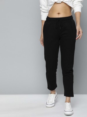 HARVARD Solid Women Black Track Pants