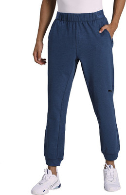 PUMA KNIT JOGGER Solid Men Blue Track Pants