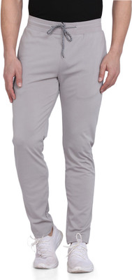 TQH Solid Men Grey Track Pants