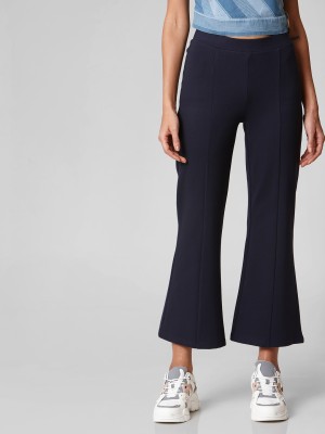 VERO MODA Slim Fit Women Blue Trousers