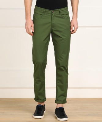 United Colors of Benetton Slim Fit Men Dark Green Trousers