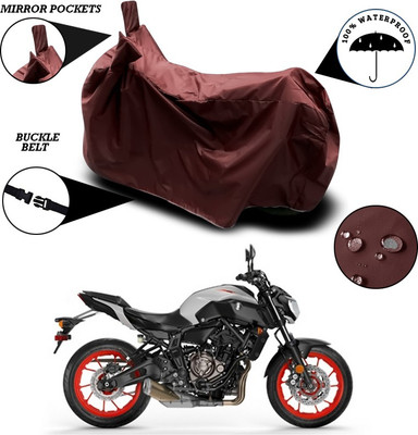 ANTHUB Waterproof Two Wheeler Cover for Yamaha(MT 9, Maroon)