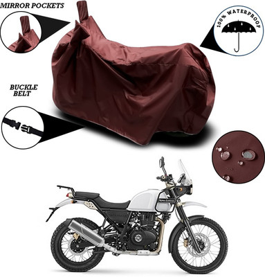 ANTHUB Waterproof Two Wheeler Cover for Royal Enfield(Himalayan, Maroon)