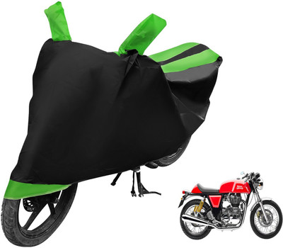 Auto Hub Two Wheeler Cover for Royal Enfield(Continental GT, Black, Green)