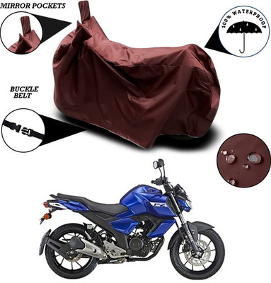 ANTHUB Waterproof Two Wheeler Cover for Yamaha(FZ S V3.0 FI, Maroon)