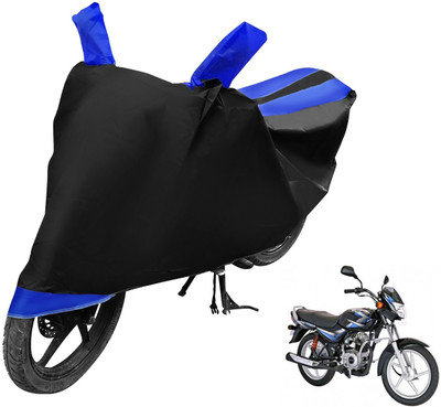 Auto Hub Two Wheeler Cover for Bajaj(CT100, Black, Blue)