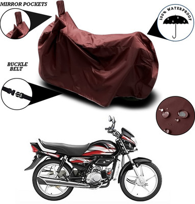 ANTHUB Waterproof Two Wheeler Cover for Hero(HF Deluxe, Maroon)