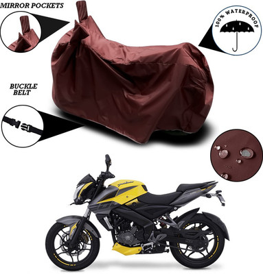 ANTHUB Waterproof Two Wheeler Cover for Bajaj(Pulsar 200 NS DTS-i, Maroon)