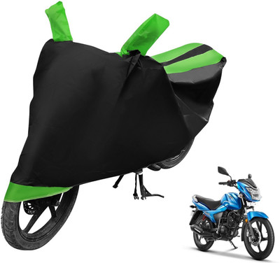 MOCKHE Two Wheeler Cover for TVS(Victor GLX, Black, Green)