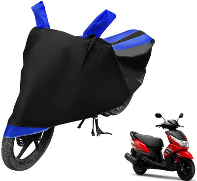 Auto Hub Two Wheeler Cover for Yamaha(Ray Z, Black, Blue)