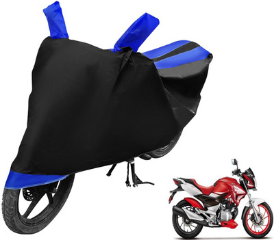 MOCKHE Two Wheeler Cover for Hero(Xtreme, Black, Blue)