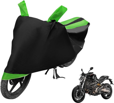 Auto Hub Two Wheeler Cover for Ducati(Monster 821, Black, Green)