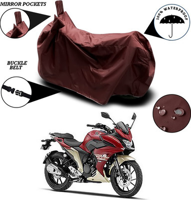ANTHUB Waterproof Two Wheeler Cover for Yamaha(Fazer, Maroon)