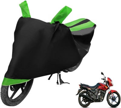 Auto Hub Two Wheeler Cover for TVS(Flame DS 125, Black, Green)