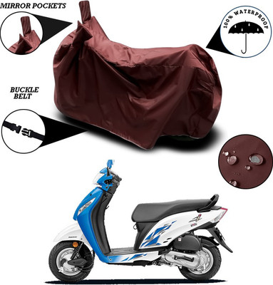 ANTHUB Waterproof Two Wheeler Cover for Honda(Activa, Maroon)