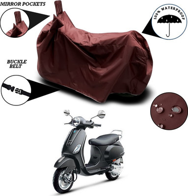 SEBONGO Waterproof Two Wheeler Cover for Vespa(Vespa VXL 125, Maroon)